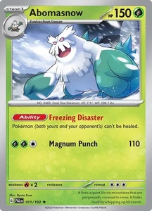 Abomasnow 011/193 Sv02: Paldea Evolved Holo - Picture 1 of 1