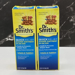 Ungüento para pañales Dr Smith's Quick Relief 10 % tubo de óxido de zinc (paquete de 2) - Imagen 1 de 2