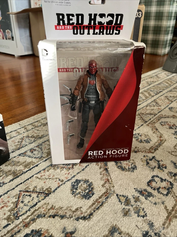 DC 漫画收藏品全新 52 红帽与歹徒可动人偶 — 第 1/4 张图片
