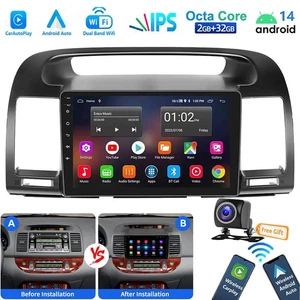 For Toyota Camry 2000-2006 9" Car Radio Stereo Android 14 GPS Navi with Camera - Picture 1 of 12