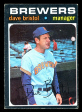 1971 TOPPS OPC O PEE CHEE BASEBALL #637 Dave Bristol EX+ Milwaukee Brewers Card