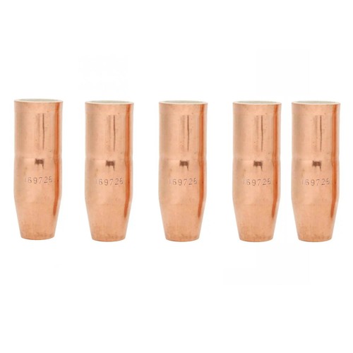 5pk Mig Gun Nozzle 169725 1/8 Recessed 5/8 Orifice For Miller M-25/M-40 ...