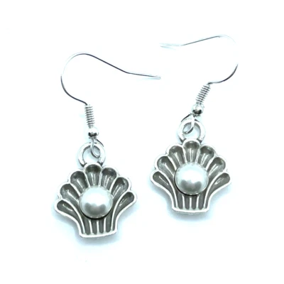 Pendientes personalizados Brighton Ocean Life Seashells perlas almeja cuentas conchas Foto 1 de 4
