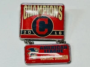 Cleveland Indians Pin AL American League Central Division Champions 2016 Dangler - Picture 1 of 2