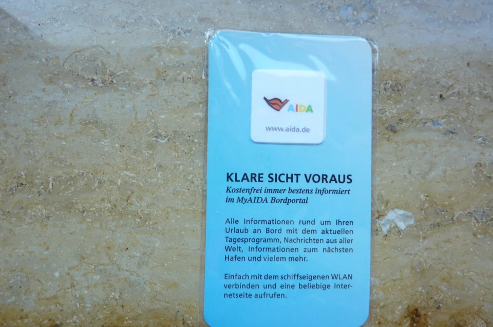 Neu, Aida Display Reinigungspad, Aida Clubschiff klare Sicht voraus - Bild 1 von 1