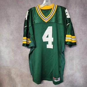 VTG 90s Nike Authentic Pro Line NFL Green Bay Packers Brett Favre 4 Jersey 48 XL - Picture 1 of 9