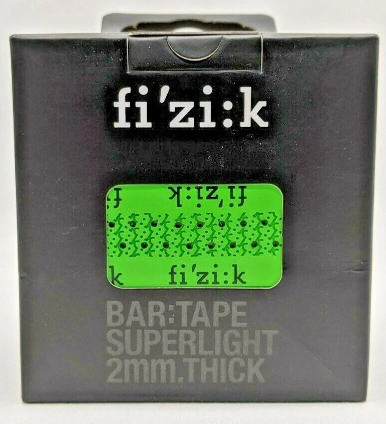 NUEVO Fizik Súper Ligero 2mm Grueso Tacky Barra Táctil Cinta Bicicleta de Carretera Verde Manzana - NUEVO Foto 1 de 4