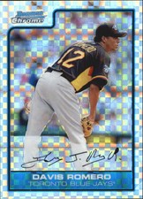 2006 (BLUE JAYS) Bowman Chrome Draft Future's Game Prospects XFractor #24 Romero
