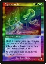 Mystic Snake FOIL Time Spiral - Timeshifted HEAVILY PLD Special CARD ABUGames