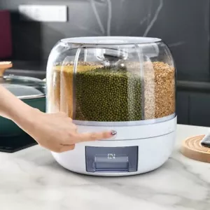 Rotating Grain Organiser, Kitchen Storage Box, Rice Dispenser, Dry - Picture 1 of 6