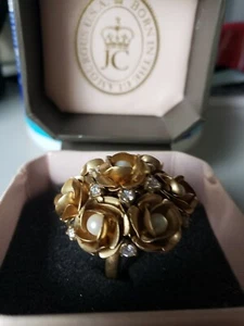 Vintage Juicy Counture Gold Tone Ring - Picture 1 of 3