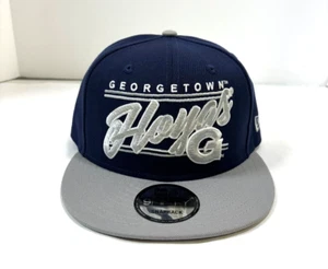 Georgetown Hoyas NCAA NE Teamscript Snapback Hat~Blue/Gray - Picture 1 of 5