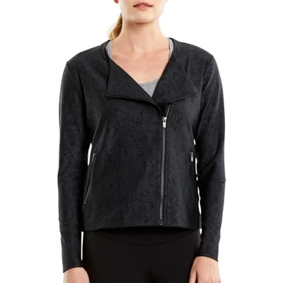 Lucy Mat and Move Negro Terciopelo Repujado Sudadera Chaqueta Mujer Mediana *NUEVO* $118 Foto 1 de 3