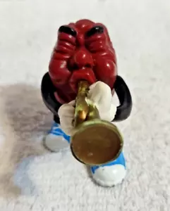 Vintage 1988 California Raisin Trumpet Player 2" Blue White Tennis Shoes China - Picture 1 of 6