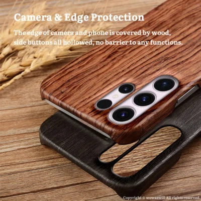 Bulletproof Aramid Fiber Slim Wood Case for Samsung Galaxy - Image 1 of 4