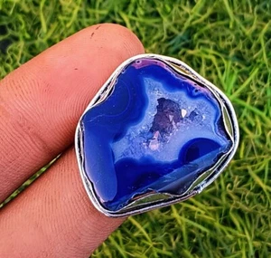 Deals Solar Quartz Gemstone Ring 925 Sterling Silver Plated Jewelry US sz 9.75 - Picture 1 of 3