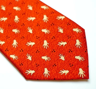 Ультравысококачественный BVLGARI 7-кратный красный галстук ручной работы в Италии - Изображение 1 из 4