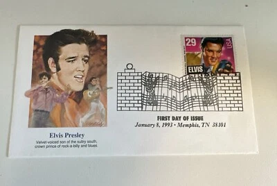 Elvis Presley First Day of Issue January 8, 1993 Memphis, TN Glitter & Glamor - Image 1 of 4