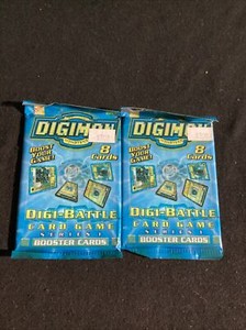 2000 Upper Deck Digimon Digital Monsters Series 1 Booster Pack lot of 2