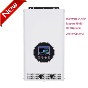 Display LCD 2000W Griglia Tie Inverter Onda Sinusoidale Pura MPPT DC55-90V AC230V RS485 - Foto 1 di 5