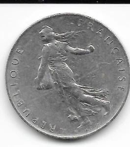 1973 - REPUBLIQUE FRANCAISE - 1 FRANC - SEMEUSE - MONETA CIRCOLATA - Picture 1 of 2