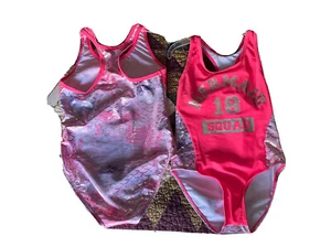 Real Love girls 1 Piece swim suit Mermaid Squad Pink - Picture 1 of 1