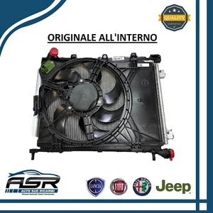 KIT RADIATORE VENTOLA CONDENSATORE FIAT 500 PANDA LANCIA YPSILON 1.0 MILD HYBRID - Imagen 1 de 5
