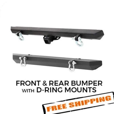 Smittybilt SRC Front & Rear Bumper w/ D-Ring Mounts for 1987-2006 Jeep Wrangler - Image 1 of 4