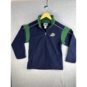 Vintage Utah Jazz Blue/Green Fleece Quarter-Zip Jacket Kids Size Large - Picture 1 of 6