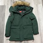 Superdry Everest Expedition Green Fur Hood Down Insulated Parka Winter Jacket XL