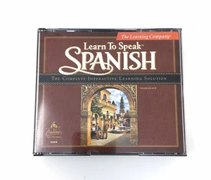 The Learning Company LEARN TO SPEAK SPANISH Version 8.0 4 Discs 1999 - Picture 1 of 5