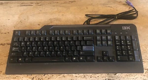 IBM branded KB-0225 PS/2 Wired Keyboard 104 Keys Grey/Black - Works 100% - Picture 1 of 11