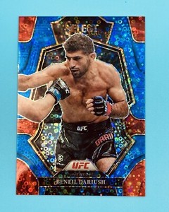 2023 Panini Select UFC Beneil Dariush Premier Level Blue Disco Prizm /49 #110
