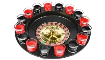 Roulette Trinkspiel Partyspiel Party Feier Casino Saufspiel mit Schnapsgläsern - Bild 1 von 2
