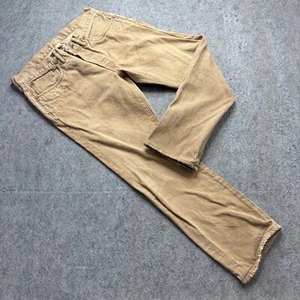 RRL Double RL Jeans Men 32 x 26* Beige Button-Fly Distressed Slim Fit - Picture 1 of 21