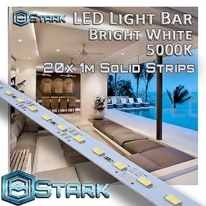 1M 3.3FT Pure White 5K 72 LED 5630SMD Strip Light Aluminum Case Display Cabinet - Picture 1 of 4