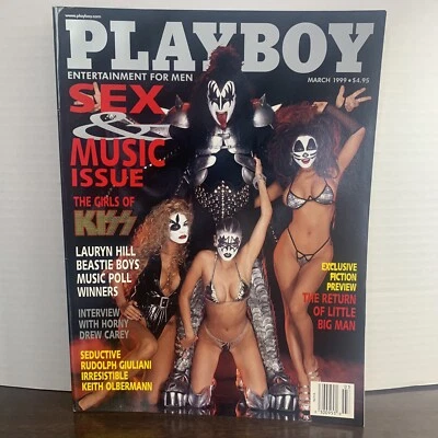 Vintage Playboy Magazine March 1999 Sex & Music Issue: The Girls Of Kiss - Image 1 of 4