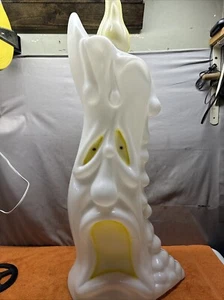 X•Vintage 36” Empire Blow Mold Halloween Double Sided Melting Ghost Candle - Picture 1 of 19