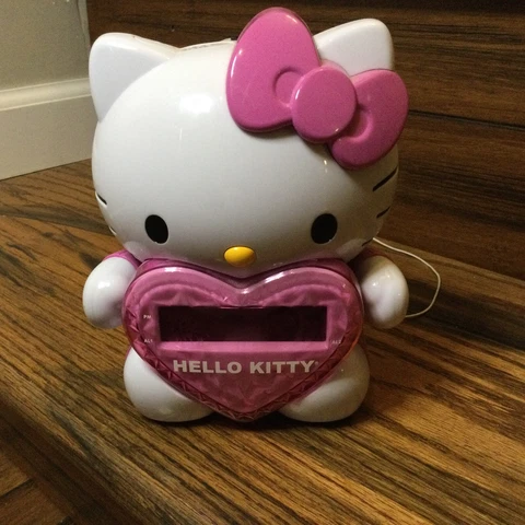 Hello Kitty Alarm Clock Radio With Projector KT2064P Works Cover