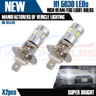 2x H1 5630 5SMD LED Headlight Fog light bulbs high power 6000K
