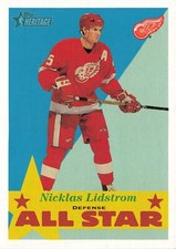 Nicklas Lidstrom 2001 Topps Heritage #112 Detroit Red Wings