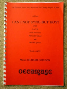 Can I Not Syng But Hoy? - Richard Coulson: 21pgs SATB Organ & Flute Oecumuse - Picture 1 of 4