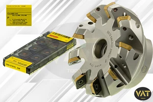 10x Original Sandvik R245-12T3E-PL 4330 + 45° fresa plana D=80 mm Z09H con IK NUEVA - Imagen 1 de 1