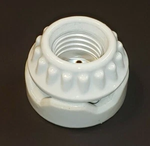 Letrero tipo anillo base mediana E26 de 2 piezas zócalo porcelana acristalada 47719JB - Imagen 1 de 5