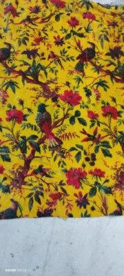 SunShine yellow cotton velvet fabric Sewing Dress, Sofa, Curtain Cloth - Image 1 of 4