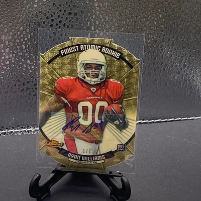 2011 Topps Finest Ryan Williams Atomic Rookie Auto Autograph SuperFractor #1/1 - Image 1 of 2