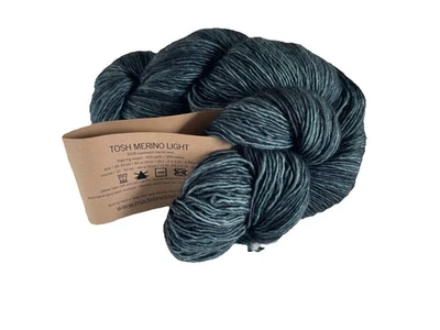 Madelinetosh Merino Light In Fog, One Skein - Image 1 of 3