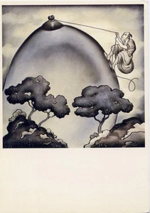 Cartolina Fuji•Arte di Jim Valentine 1981 - Foto 1 di 1