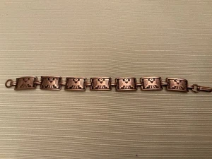 Southwest Thunderbird Bracelet  Copper 7 Panel 8” - Picture 1 of 3