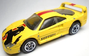 1997 MATCHBOX SUPERFAST FERRARI F40 YELLOW 1:59 DIECAST 3" CAR W/ RED & BLACK - Picture 1 of 6